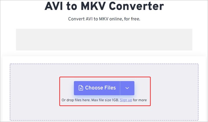 Convert AVI to MKV with FreeConvert