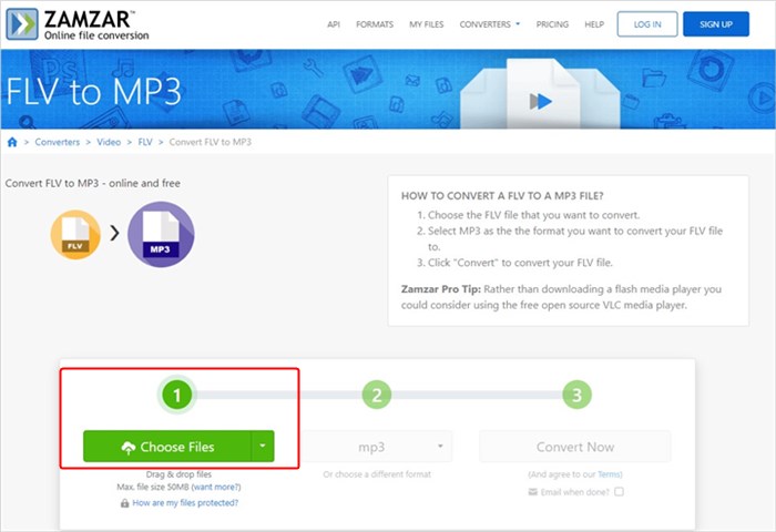 How to Convert FLV to MP3 with Zamzar