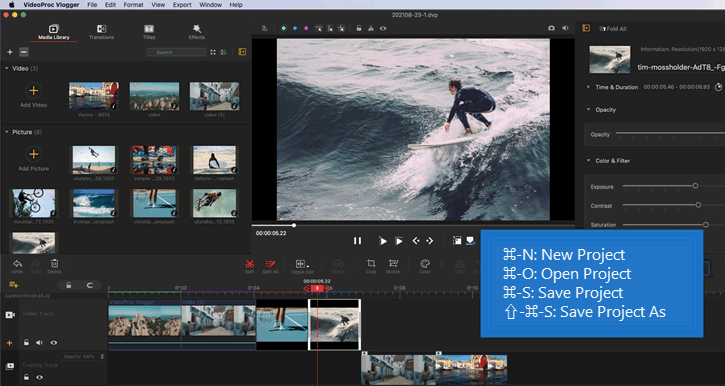 Start a New Project Shortcut