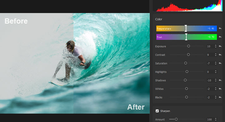 Color Grading in VideoProc