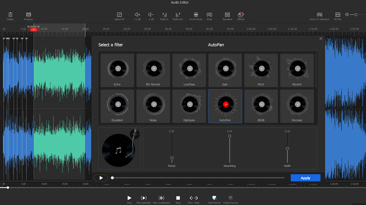 Use Audio Effects in VideoProc