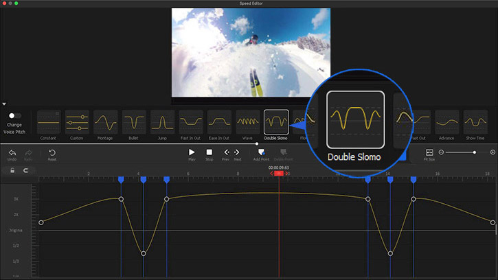 Use Double Slomo in Sports Video