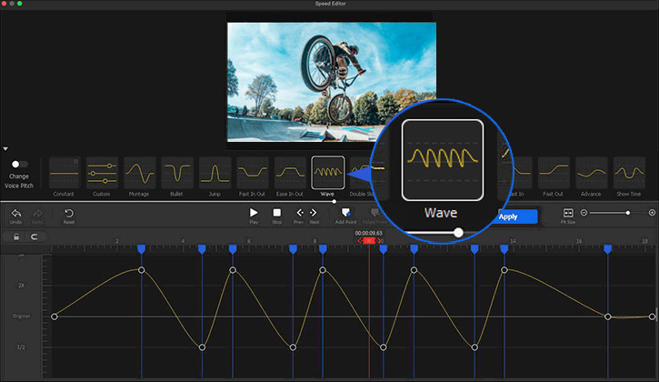 Use Wave Effect in Sports Video