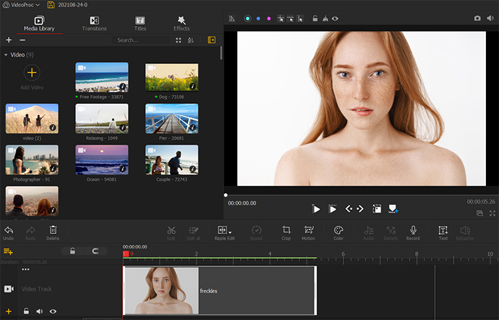 Add source video into VideoProc Vlogger