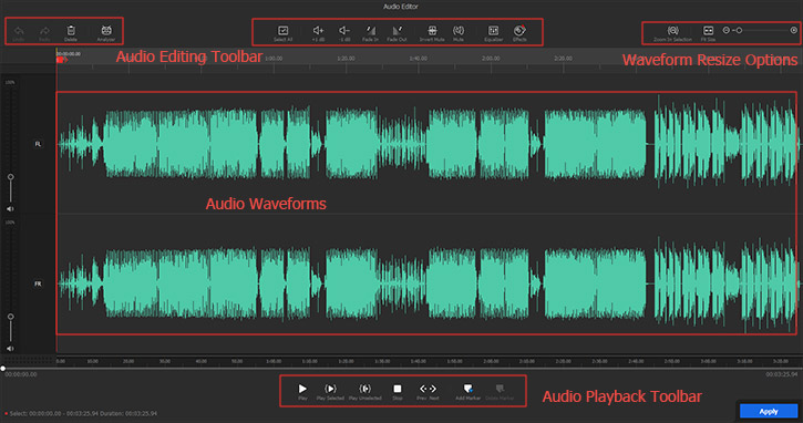 Audio Editor in VideoProc