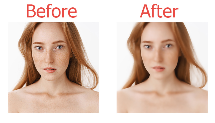 denoise video or image - before and after