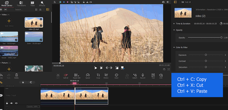 Copy and Paste Shortcuts