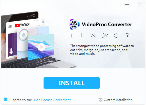 Start VideoProc - agreement