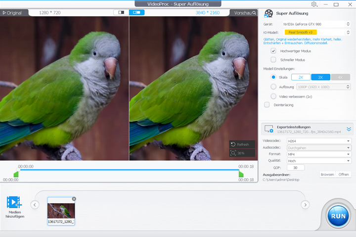 VideoProc Converter AI Video Sharpener