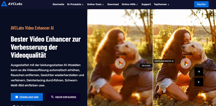 Video schärfen mit AVCLabs Video Enhancer AI