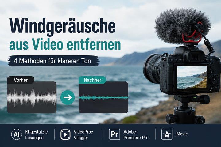 Windgeräusche aus Video entfernen