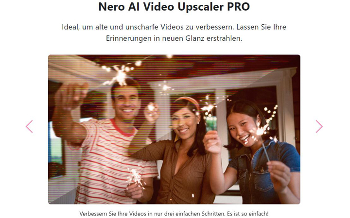 Nero AI Video Upscaler