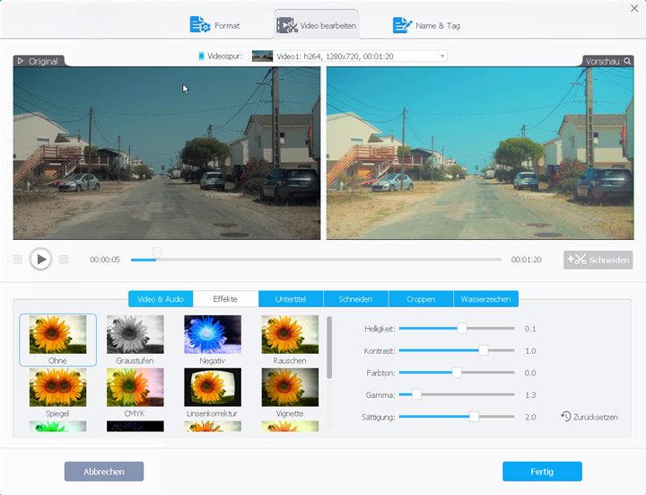 Video schärfen mit VPC Test 3