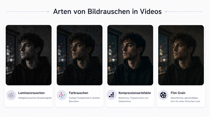 Arten von Bildrauschen in Videos
