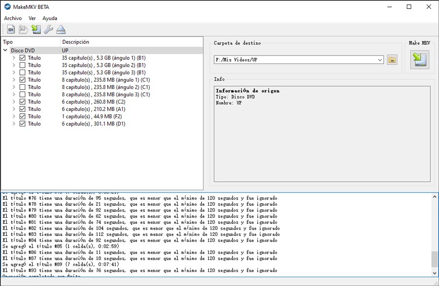 Mejor programa para ripear DVD en Windows - MakeMKV