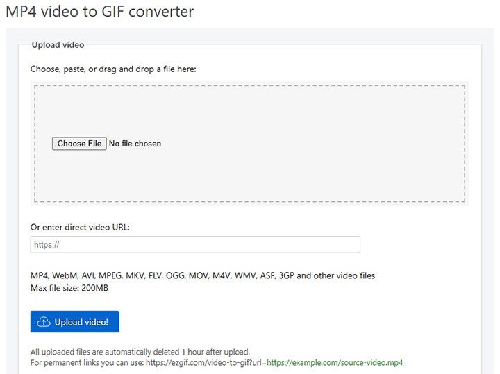 Convertir MOV en GIF en ligne