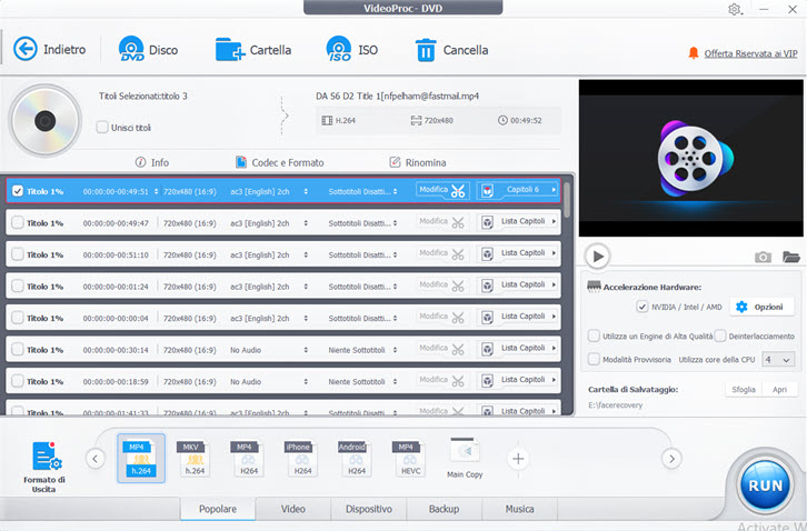 DVD Ripper in VideoProc Converter AI