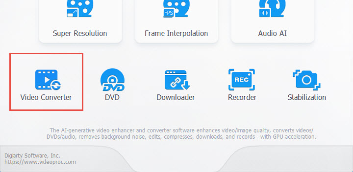 VideoProc Converter AI