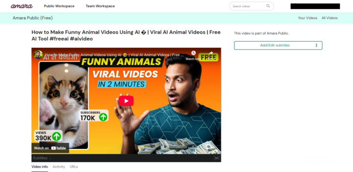 Best Subtitle Editor - amara