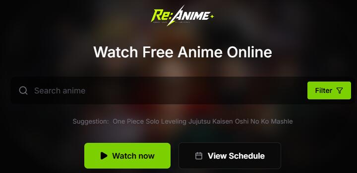 Free Anime Sites No Ads - Re:ANIME