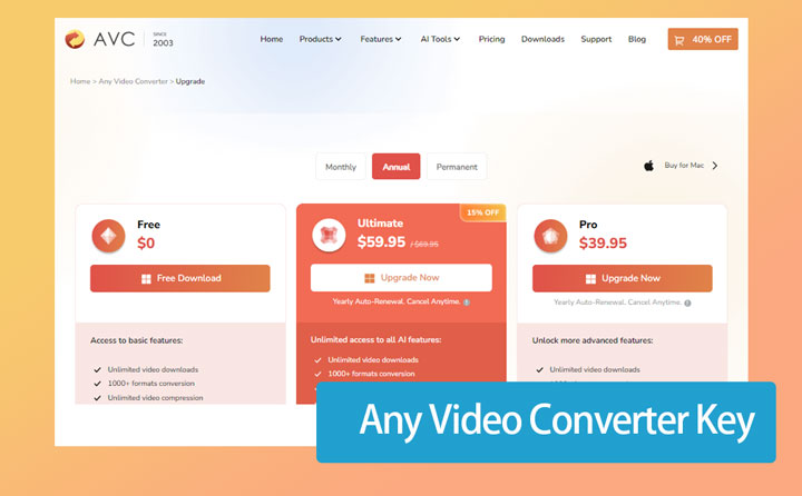 Any Video Converter Key