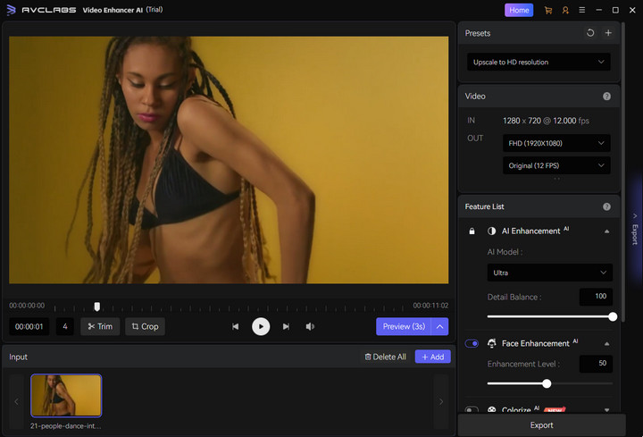 AVCLabs Video Enhancer AI