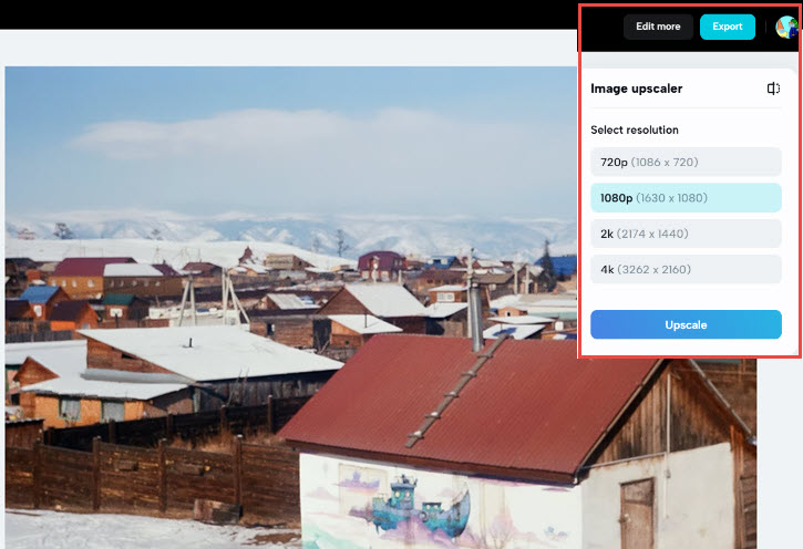 CapCut Upscaler Image