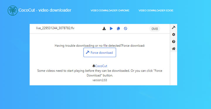 CocoCut FLV Downloader Chrome