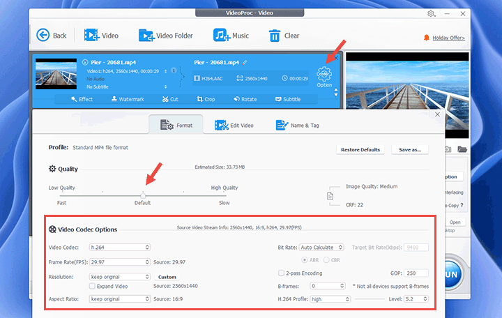 compress video for youtube