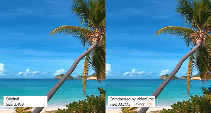 Compress Video without Quality Loss via VideoProc Before and After 3