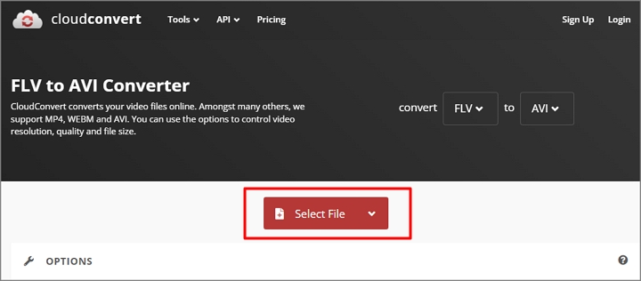 How to Convert FLV to AVI with CloudConvert
