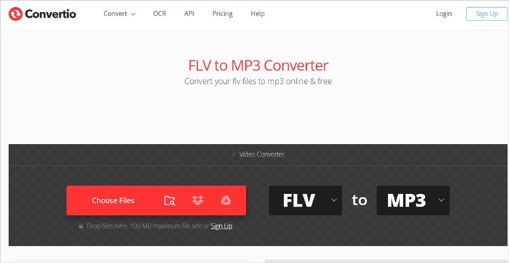 How to Convert FLV to MP3 with Convertio