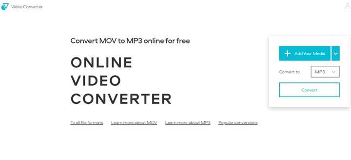 Convert MOV to MP3 with VideoConverter