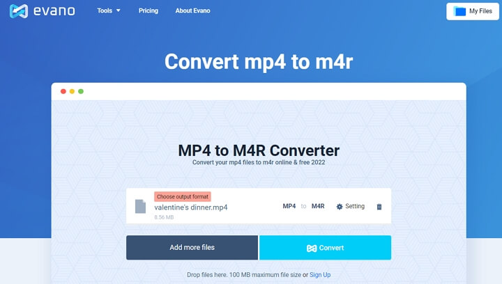 How to Convert MP4 to M4R Online
