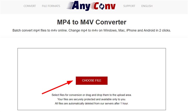  Convert MP4 to M4A with AnyConv