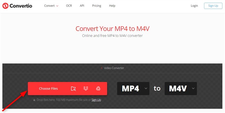  Convert MP4 to M4A with Convertio