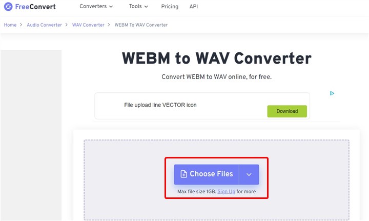 How to Convert WEBM to WAV with FreeConvert