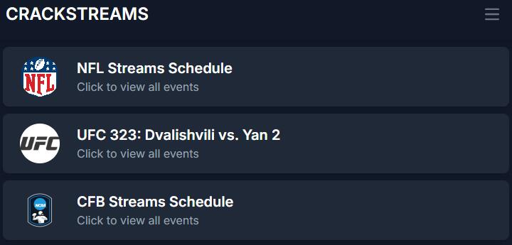 SportSurge Alternative - CrackStreams