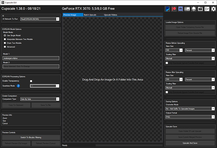 Cupscale UI