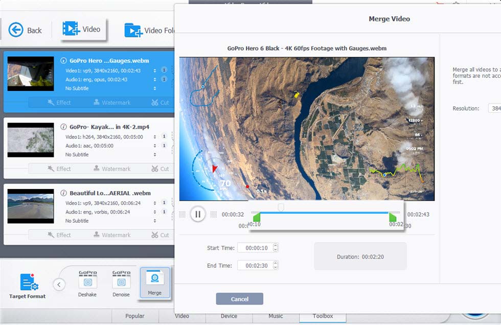 How to Stitch GoPro Videos Together VideoProc