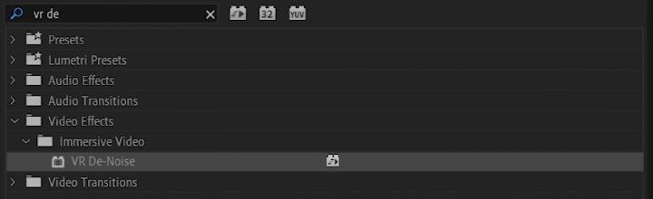Denoise Video in Premiere Pro Using the VR De-Noise Effect