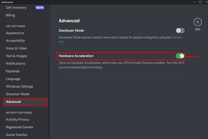 Fix Black Screen While Streaming on Discord - Disable Hardware Acceleration 
