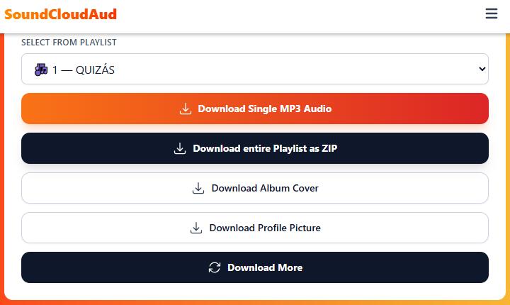 SoundCloudAud download soundcloud playlist