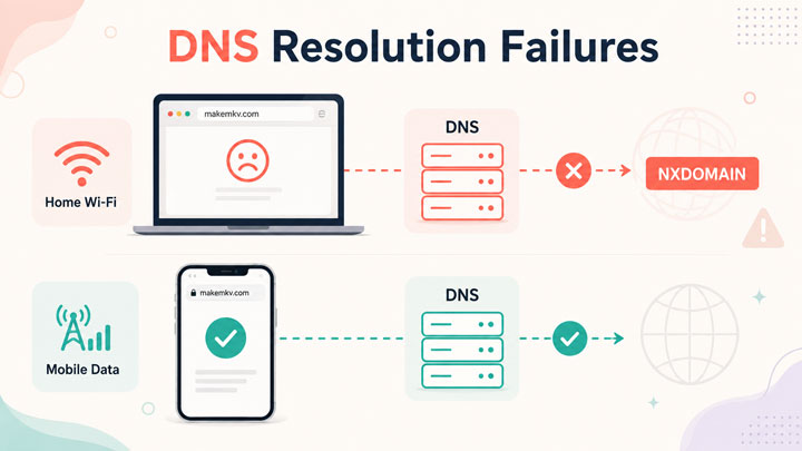 MakeMKV Issues DNS