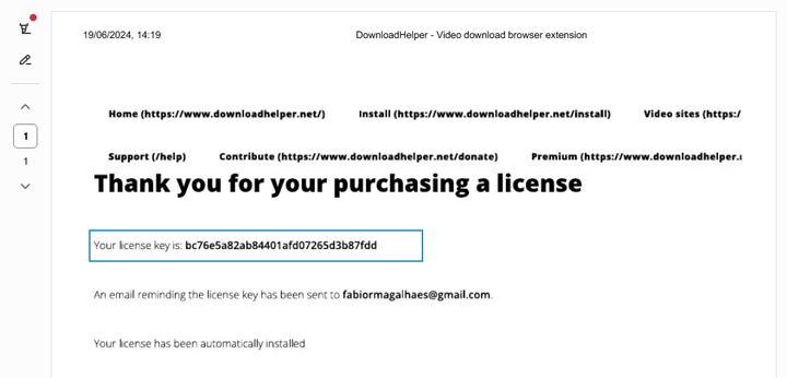 DownloadHelper Free License Key