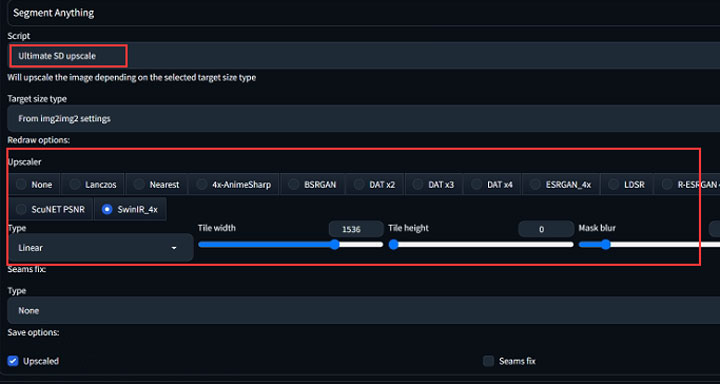 Enable Ultimate SD Upscale in WebUI