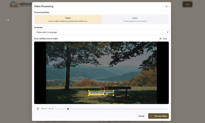 Extract Subtitles from Video via SubExtractor