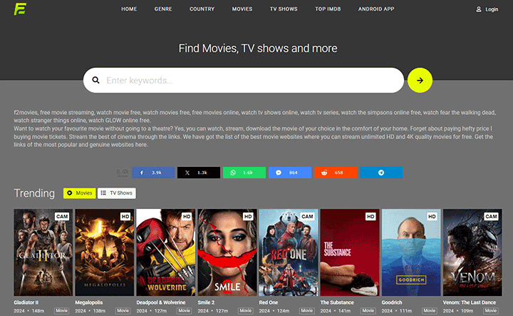 2Flix Alternative - F2Movies