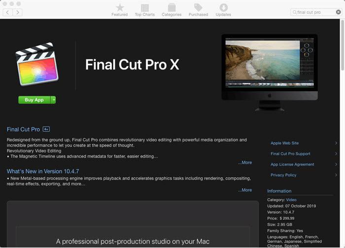 x to 7 for final cut pro download
