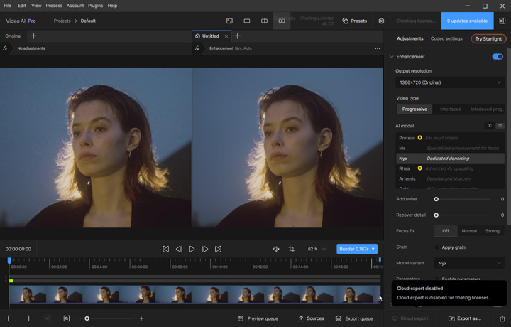 Fix grainy footage with Topaz Video